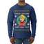 Fudge Around And Find Out Story Ugly Christmas Sweater Mens Long Sleeve Shirt