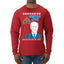 Mistle Joe Shut Up And Kiss Me Man Biden Ugly Christmas Sweater Mens Long Sleeve Shirt