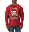 Merry Christmas to Everyone Except Carole Baskin Ugly Christmas Sweater Mens Long Sleeve Shirt