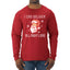 I Can Deliver All Night Long Santa Winking Christmas Mens Long Sleeve Shirt