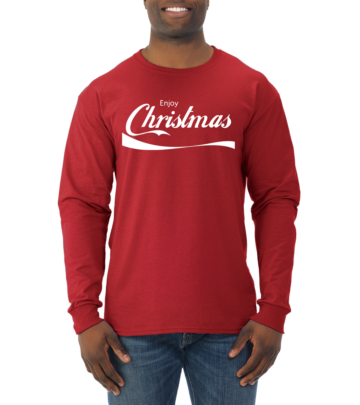 Enjoy Christmas Christmas Mens Long Sleeve Shirt