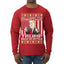 All I Want For Christmas is Trump Back In Office Ugly Christmas Sweater Mens Long Sleeve Shirt