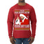 Bad Santa Fucking Santy Claus Ugly Christmas Sweater Mens Long Sleeve Shirt