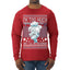 They Call Me Snowmeiser I'm Too Much  Ugly Christmas Sweater Mens Long Sleeve Shirt