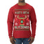 Let's Get Blitzened Rein Beer Ugly Christmas Sweater Mens Long Sleeve Shirt