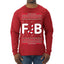 FJB Let's Go Brandon Chant Candy Cane Ugly Christmas Sweater Mens Long Sleeve Shirt