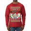 Santa Stripping Money Club Where My Ho's At Ugly Christmas Sweater Mens Long Sleeve Shirt