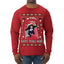 Nakatomi Plaza Happy Trails Hanz Ugly Christmas Sweater Mens Long Sleeve Shirt