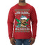 Snoop 'Twas The Nizzle Pot Leaf Weed Funny Ugly Christmas Sweater Mens Long Sleeve Shirt