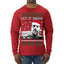 Hunter Let It Snow Biden Ugly Christmas Sweater Mens Long Sleeve Shirt