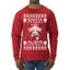 Santa Is Fake Aliens Are Real Ugly Christmas Sweater Mens Long Sleeve Shirt
