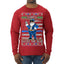 Santa Backs The Blue Pro Police Santa Claus Ugly Christmas Sweater Mens Long Sleeve Shirt