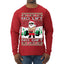 No Lift No Gift Fitness Workout Santa Ugly Christmas Sweater Mens Long Sleeve Shirt