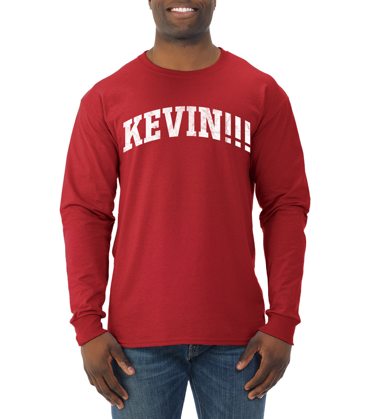 Vintage Movie Quote KEVIN!!! Christmas Mens Long Sleeve Shirt