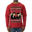 Escaped Bandits Classic Home Holiday Movie Ugly Christmas Sweater Mens Long Sleeve Shirt