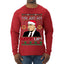 Just Got Litt Up Louis Tv Show Parody Ugly Christmas Sweater Mens Long Sleeve Shirt