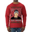 Peso Feliz Navidad Pluma Ugly Christmas Sweater Mens Long Sleeve Shirt