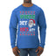 Where my Hos At Santa Funny Ugly Christmas Sweater Mens Long Sleeve Shirt