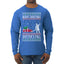 Merry Christmas Shitter's Full Christmas Vacation Ugly Christmas Sweater Mens Long Sleeve Shirt