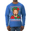 It's Keanu Wreaths Ugly Christmas Sweater Mens Long Sleeve Shirt