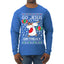 Go Jesus It's Your Birthday Ugly Christmas Sweater Mens Long Sleeve Shirt