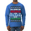 All I Want For Christmas Is Peace on Earth  Ugly Christmas Sweater Mens Long Sleeve Shirt