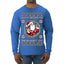 Always Shooting For The Naughty List Ugly Christmas Sweater Mens Long Sleeve Shirt