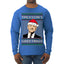 Treason's Greetings Biden President Humor Ugly Christmas Sweater Mens Long Sleeve Shirt