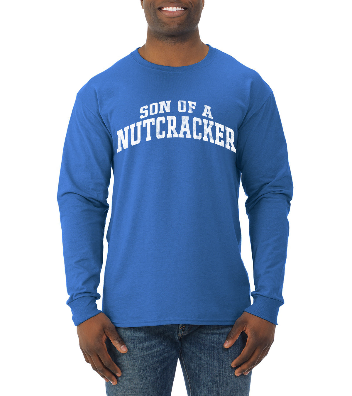 Vintage Movie Quote Son Of A Nutcracker Christmas Mens Long Sleeve Shirt