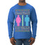 All I Want For Christmas Is For There To Be Two Genders Ugly Christmas Sweater Mens Long Sleeve Shirt