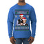 Here To F Stuff Up Step Brothers Holiday Pose Ugly Christmas Sweater Mens Long Sleeve Shirt