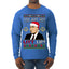 Just Got Litt Up Louis Tv Show Parody Ugly Christmas Sweater Mens Long Sleeve Shirt
