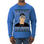 Peso Feliz Navidad Pluma Ugly Christmas Sweater Mens Long Sleeve Shirt