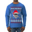 Valhalla Deck The Halls With Skulls & Bodies Ugly Christmas Sweater Mens Long Sleeve Shirt