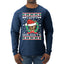 Yappy Holidays Christmas Mens Long Sleeve Shirt
