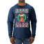 Santa's Little Yelper Christmas Mens Long Sleeve Shirt
