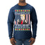 All I Want For Christmas is Trump Back In Office Ugly Christmas Sweater Mens Long Sleeve Shirt