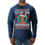 Le'th Go Brandon  Ugly Christmas Sweater Mens Long Sleeve Shirt