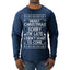 Merry Christmas Sorry I'm Late I Didn't Want To Come Ugly Christmas Sweater Mens Long Sleeve Shirt
