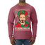 It's Keanu Wreaths Ugly Christmas Sweater Mens Long Sleeve Shirt