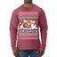 Santa Friends TV Parody Funny Characters Ugly Christmas Sweater Mens Long Sleeve Shirt