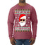 Original Hipster IPAs and Sleigh?!  Ugly Christmas Sweater Mens Long Sleeve Shirt