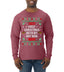First Christmas With My Hot New Wife Individual Couples  Ugly Christmas Sweater Mens Long Sleeve Shirt