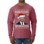 DeSantis Claus Ugly Christmas Sweater Mens Long Sleeve Shirt