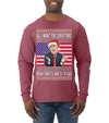 Mean Tweets and $1.79 Gas Ugly Christmas Sweater Mens Long Sleeve Shirt