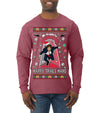 Nakatomi Plaza Happy Trails Hanz Ugly Christmas Sweater Mens Long Sleeve Shirt