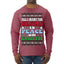 All I Want For Christmas Is Peace on Earth  Ugly Christmas Sweater Mens Long Sleeve Shirt
