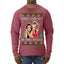Santa the Plug Hos In This House  Ugly Christmas Sweater Mens Long Sleeve Shirt