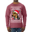 Twas The Nizzle Before Chrismizzle Gangster Dogg Rapper Ugly Christmas Sweater Mens Long Sleeve Shirt