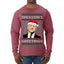 Treason's Greetings Biden President Humor Ugly Christmas Sweater Mens Long Sleeve Shirt